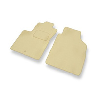 Tapis de Sol Velours adapté pour Fiat 500 (2007-2012) - Premium tapis de voiture - beige