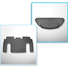 Kit tapis de coffre et tapis de voiture TPE pour: Tesla Model X SUV (10.2016-12.2020)