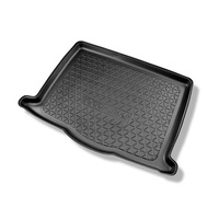 Tapis de coffre adapté pour Ford Focus IV Hayon (09.2018-....) - bac de coffre - protection de coffre voiture - coffre inférieur; avec roue de secours à usage temporaire