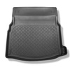 Tapis de coffre adapté pour Mercedes-Benz Classe E W213 Berline (04.2016-....) - bac de coffre - protection de coffre voiture - sièges arrière à plat; non pour version Plug-in hybride; sans caisson de graves (soundsytem Burmester)