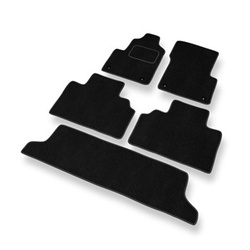 Tapis de Sol Velours adapté pour Renault Espace III Monospace (1996-2002) - Premium tapis de voiture - noir