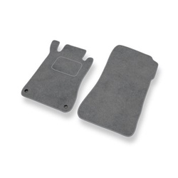 Tapis de Sol Velours adapté pour Mercedes-Benz Classe C W203 Break, Berline (2000-2007) - Premium tapis de voiture - gris