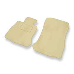 Tapis de Sol Velours adapté pour BMW 6 M6 F13 Coupé (2012-2018) - Premium tapis de voiture - beige