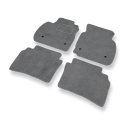 Tapis de Sol Velours adapté pour Opel Insignia II Grand Sport, Sports Tourer (2017-2023) - Premium tapis de voiture - gris