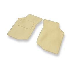 Tapis de Sol Velours adapté pour Toyota Hilux VII Pick-Up (2005-2016) - Premium tapis de voiture - beige