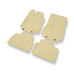 Tapis de Sol Velours adapté pour Mercedes-Benz Classe S W220 Coupé, Berline (1998-2006) version courte - Premium tapis de voiture - beige