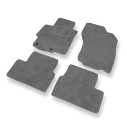 Tapis de Sol Velours adapté pour Mitsubishi Lancer VIII Berline, Sportback (2007-2016) - Premium tapis de voiture - gris