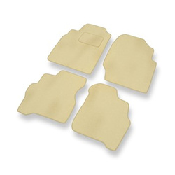 Tapis de Sol Velours adapté pour Nissan Almera II Hayon, Berline (2000-2006) - Premium tapis de voiture - beige