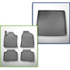 Kit tapis de coffre et tapis de voiture TPE pour: Ssangyong Torres SUV (09.2023-....) - coffre supérieur;plancher amovible au plus haut niveau;pas pour la version électrique