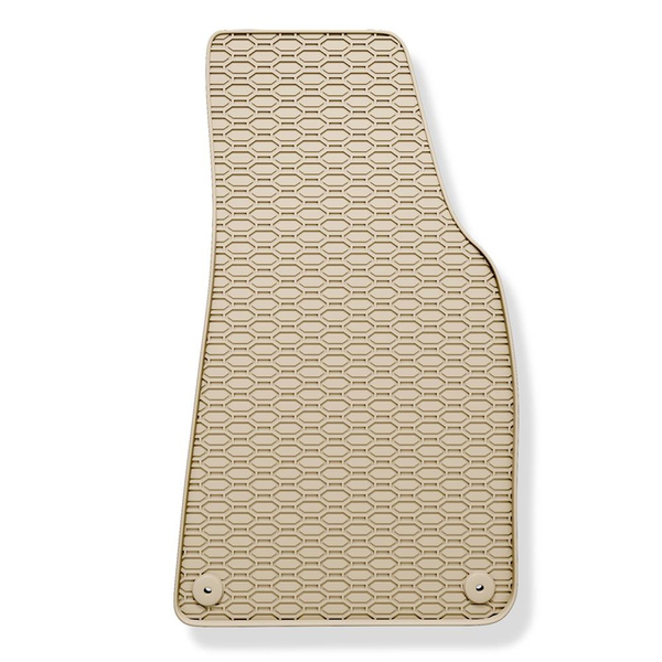 Tapis de sol en caoutchouc adapté pour Seat Exeo Berline, Sportstourer (2008-2013) - tapis de voiture - beige - 4 pcs.