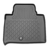 Tapis de sol en TPE adapté pour Ssangyong Rexton II SUV (11.2017-....) - sans la troisième rangée de sièges - tapis de voiture - noir