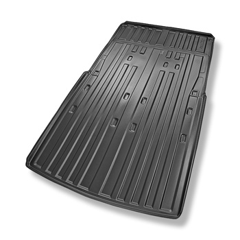 Tapis de coffre adapté pour Volkswagen Caddy V Maxi Van (02.2021-....) - bac de coffre - protection de coffre voiture - 2/3 sièges; empattement long