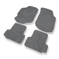 Tapis de Sol Velours adapté pour Ford Escort VI Hayon, Cabriolet, Break, Berline (1995-2000) - Premium tapis de voiture - gris