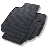 Tapis de sol en caoutchouc adapté pour Volkswagen Passat B5 Berline, SW (1996-2005) - tapis de voiture - noir - 4 pcs.