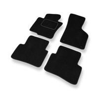 Tapis de Sol Velours adapté pour Volkswagen Passat B6 (2005-2010) - Premium tapis de voiture - noir