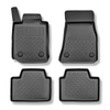 Tapis de sol en TPE adapté pour BMW 3 G20, G21, G80 Touring, Berline (03.2019-....) - aussi pour la version hybride - tapis de voiture - noir