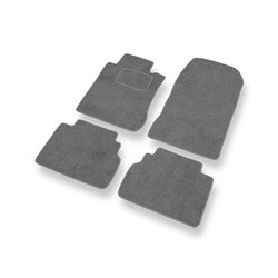 Tapis de Sol Velours adapté pour Mercedes-Benz Classe E W210 Break, Berline (1995-2003) - Premium tapis de voiture - gris