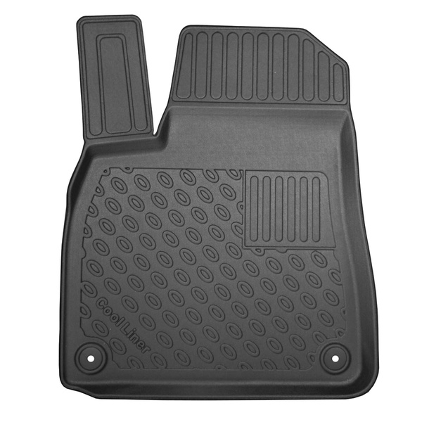 Tapis de sol en TPE adapté pour Audi Q8 4M SUV (07.2018-....) - sans la troisième rangée de sièges - tapis de voiture - noir