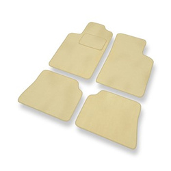 Tapis de Sol Velours adapté pour Renault Megane I Coupé, Estate, Hayon, Cabriolet, Berline (1995-2002) - Premium tapis de voiture - beige