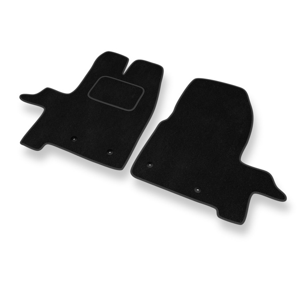 Tapis de Sol Velours adapté pour Ford Transit Custom Van (2012-2023) - Premium tapis de voiture - noir
