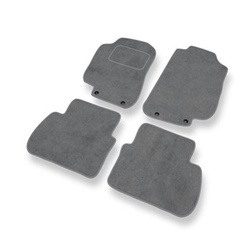 Tapis de Sol Velours adapté pour Saab 9-5 I Break, Berline (1997-2010) - Premium tapis de voiture - gris