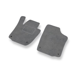 Tapis de Sol Velours adapté pour Skoda Rapid II Liftback, Spaceback (2012-2019) - Premium tapis de voiture - gris
