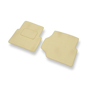 Tapis de Sol Velours adapté pour Land Rover Defender II (1990-2007) - Premium tapis de voiture - beige