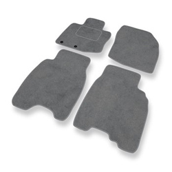 Tapis de Sol Velours adapté pour Honda Civic VIII Coupé, Hayon, Berline (2006-2011) 3 portes, 5 portes - Premium tapis de voiture - gris