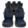 Housses de siège adaptées pour Peugeot 207 (2006-2013) - housse siege voiture universelles - couverture siege - XL-BL