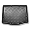 Tapis de coffre adapté pour Ford Focus III Hayon (03.2011-08.2018) - bac de coffre - protection de coffre voiture - avec roue de secours à usage temporaire ou kit de réparation