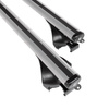 Barres de toit en aluminium adapté pour Audi A4 B9 Allroad (2016-2024) - Porte-Bagages de Voiture argent - rails