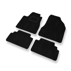 Tapis de Sol Velours adapté pour Lexus RX II XU30 SUV (2003-2009) - Premium tapis de voiture - noir