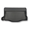 Tapis de coffre adapté pour Honda Jazz IV Hybrid e:HEV Hayon (06.2020-....) - bac de coffre - protection de coffre voiture - avec / sans caisson de graves; possibilité de couper la cavité gauche