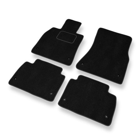 Tapis de Sol Velours adapté pour Lexus GS III (2004-2012) - Premium tapis de voiture - noir