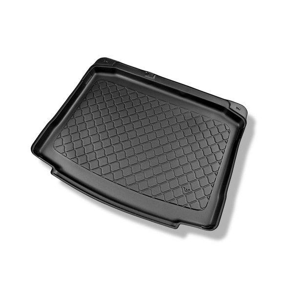 Kit tapis de coffre et tapis de voiture TPE pour: Skoda Karoq SUV (11.2017-....) - coffre inférieur; avec roue de secours à usage temporaire ou kit de réparation; sans plancher multi-fonctions