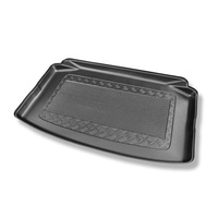 Tapis de coffre adapté pour Volkswagen Polo VI 2G AW Hayon (10.2017-....) - bac de coffre - protection de coffre voiture - coffre inférieur; modèles sans plancher amovible du coffre