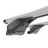Barres de toit en aluminium adapté pour Audi A4 B9 Allroad (2016-2024) - Porte-Bagages de Voiture argent - rails