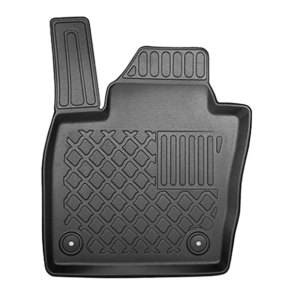 Tapis de sol en TPE adapté pour Audi Q3 SUV (08.2011-06.2018) - tapis de voiture - noir