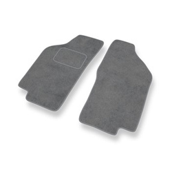 Tapis de Sol Velours adapté pour Lancia Delta II Hayon (1993-1999) - Premium tapis de voiture - gris