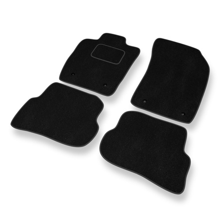 Tapis de Sol Velours adapté pour Audi A1 I 8X (2010-2018) - Premium tapis de voiture - noir