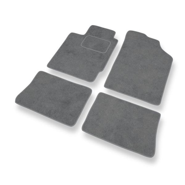 Tapis de Sol Velours adapté pour Renault Thalia I Berline (2001-2008) - Premium tapis de voiture - gris