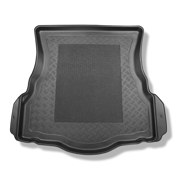 Tapis de coffre adapté pour Ford Mondeo V Hayon (01.2015-04.2022) - bac de coffre - protection de coffre voiture - avec roue de secours à usage temporaire ou kit de réparation