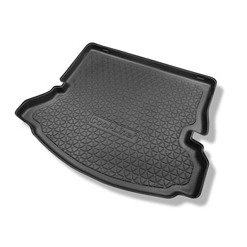 Tapis de coffre adapté pour Renault Grand Scenic IV Monospace (12.2016-....) - bac de coffre - protection de coffre voiture - 7 places; 3me rangée abaissée