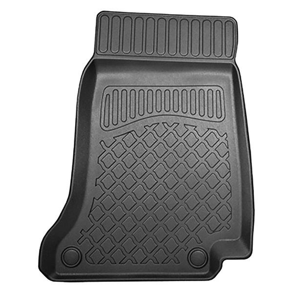 Tapis de sol en TPE adapté pour Mercedes-Benz Classe C W205 Berline (12.2015-10.2022) - tapis de voiture - noir