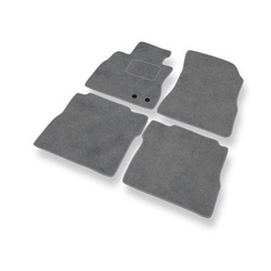 Tapis de Sol Velours adapté pour Nissan Note E12 Hayon (2013-2016) - Premium tapis de voiture - gris