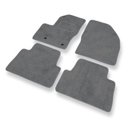 Tapis de Sol Velours adapté pour Ford C-Max I Monospace (2003-2010) - Premium tapis de voiture - gris