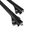 Barres de toit en aluminium adapté pour Audi A4 B9 Allroad (2016-2024) - Porte-Bagages de Voiture noir - rails