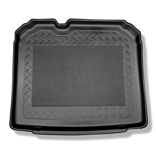 Tapis de coffre adapté pour Audi Q3 SUV (08.2011-06.2018) - bac de coffre - protection de coffre voiture - coffre inférieur ; sans roue de secours à usage temporaire; aussi pour la version Quattro