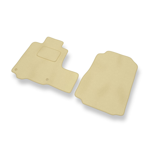 Tapis de Sol Velours adapté pour Honda CR-V III SUV (2007-2012) - Premium tapis de voiture - beige