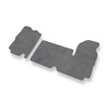 Tapis de Sol Velours adapté pour Opel Movano I Van (1999-2003) 3 places - Premium tapis de voiture - gris